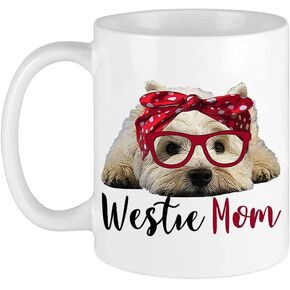 Funny Coffee Mug white 11 Oz Westie Mom West Highland Terrier Mug Dog Lover Coffee Cup Unique Birthday Gift
