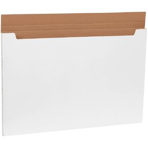 علبة بريد كبيرة قابلة للطي من توب باك سابلاي، 91.44 سم × 60.96 سم × 2.54 سم، أبيض (عبوة من 20 قطعة)