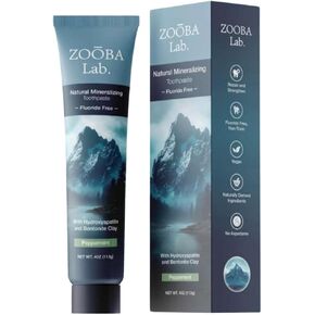 Natural Fluoride Free Toothpaste with Hydroxyapatite Remineralizing Whitening Bentonite Clay, Vegan - Sensitive Teeth - Doctor Recommended for Healthy Adults & Kids, Non-Toxic