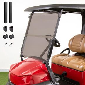 Club Car Precedent Golf Cart Windshield | Fold Down | Clear | Compatible with 04-21 Models, Windshield Anti-UV Impact Resistant - 37.5" W X 33.6" H