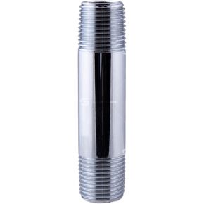 OQDI3453 1/2 Inch x 3-1/2 inch Pipe Nipple, Chrome Plated Brass