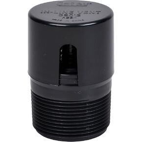 Oatey 39012 ABS In-Line Vent, Black, 1-1/2 Inch (Pack of 1)