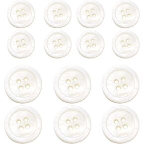 KENDANY 14 Piece Smoke Mother of Pearl Blazer & Suits Button Set - Smoke Grey - for Blazer, Sport Coat, Uniform, Jacket(Natural Color )