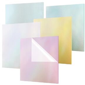 Pearlescent Chameleon Acrylic Sheet, 7.7 x 7.7 x 1/9 Inch Laser Cutting Acrylic Sheets, Acrylic Sheets for DIY Projects, Crafts Art Display, Signs (Sparkling 5PCS)