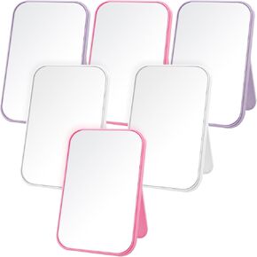 6 Pcs Spa Party Mirror Spa Party Supplies Sleepover Party Favors Makeup Mirror for Spa Sleepover Slumber Birthday Party Favors Gift (White)