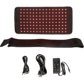 Red Light Therapy Belt with Timer, Near & Infrared Light Therapy Device Portable Wrap for Body Back Knee Joint Muscle Pain Relief and Dogs