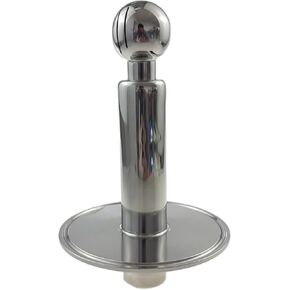 360 Degree CIP Rotary Spray Ball, 1/2 inch Female NPT Threaded Inlet to 3 inch Tri Clamp Cap SUS304 Stainless Steel (1/2" FNPT to 3" TC)
