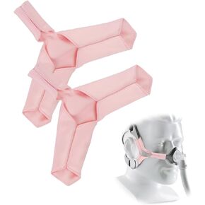 2 Packs Satin Strap Covers, Mask Strap Cover, Headgear Strap Covers, Face Pads, Soft Mask Cushions Compatible with Resmed AirFit N20 or Respironics Wisp Nasal Mask Straps Can Reduce Red Marks