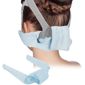 Silk CPAP Neck Pad for CPAP Headgear, Sky Blue CPAP Strap Covers, Comfortable CPAP Strap Cushions, CPAP Mask Headgear Strap Covers Reduces Headgear Pressure and Cheek Red Marks CPAP Accessories