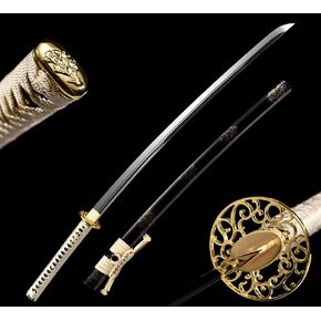Lyuesword Handmade Japanese Samurai Sword Katana Full Tang 9260 Spring Steel Real Razor Shapr Sword Blade