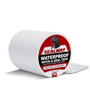 White RV Roof Sealant Tape, 6" x 10' Waterproof Repair Seal Tape – Extra Thick, UV-Resistant, Weatherproof Patch for Permanent Leak Sealing on RVs, Trailers, and Mobile Homes