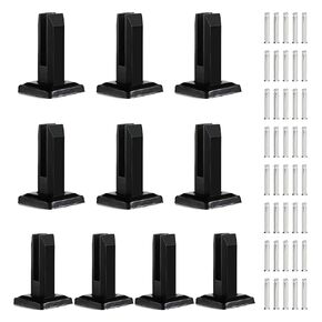 Heavy Duty 316 Stainless Steel Railing Post Clamp,Glass Railing Spigot,Glass Railing Post,Stair Railing Glass,Spigots for Glass Railing (10, Brush)