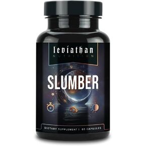 Leviathan Slumber | Sleep Aid GABA Supplements for Deep and Calm Sleep with Melatonin, Magnesium, L-Theanine, 5-HTP, Zinc, Magnolia, Valerian Root for Sleep Sleeping Pills for Adults Men and Women
