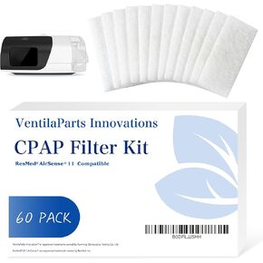 60 Pack - Ultra Fine CPAP Filters - Compatible with ResMed Airsense 11 Series