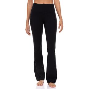 Ukaste Women's Petite Flare Yoga Pants 26"/ 28"/ 30" - High Rise Casual Workout Gym Leggings