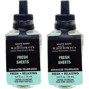 Bath & Body Works Fresh Sheets Wallflowers Home Fragrance Refills - FRESH & RELAXING - 2 Pack