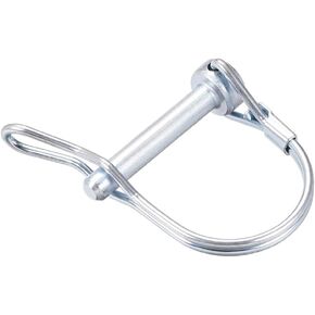 uxcell Shaft Locking Pin w Ear - 6mm x 35mm Coupler Pin for Farm Trailers Wagons Lawn Garden in Arch Round