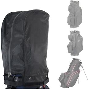 Golf Bag Cover rain Cover/Hood Nylon Waterproof dust Cover Fits Most Golf Bags Easy to use Collapsible and removabl Golf Accessory Gifts (Waterproof Nylon, Large)