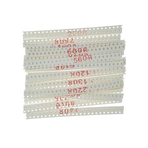 24 Types x 25 Pieces, Total 600 Pieces 0603 1% Chip Resistor Kit 100 110 120 130 150 160 180 200 220 240 270 300 330 360 390 430 470 510 560 620 680 750 820 910 Ohm