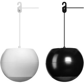 OSD Audio Sphere 6.5" Indoor Hanging Pendant Speaker (Single White) Reinforced Cable Suspension 70V and 8 Ohm