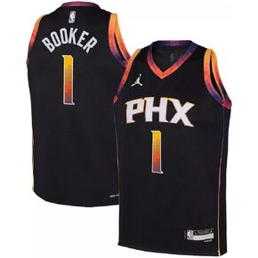 Jordan- Devin Booker- Phoenix Suns- Youth Swingman Jersey -Black - Youth Small (8)