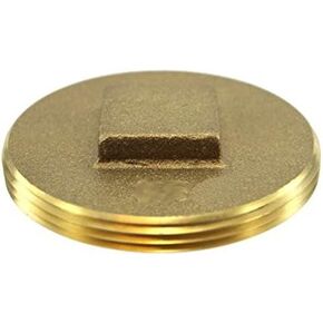 3-1/2" Brass Clean-Out Plug