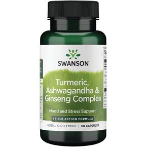 Swanson Full Spectrum Turmeric Ashwagandha & Ginseng Complex 60 Capsules