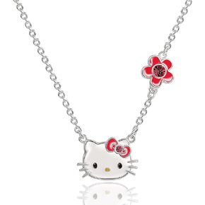 SALLY ROSE Sanrio Hello Kitty Big Sis and Little Sis Necklaces - Big Sister Little Sister Hello Kitty Necklace Pair Officially Licensed