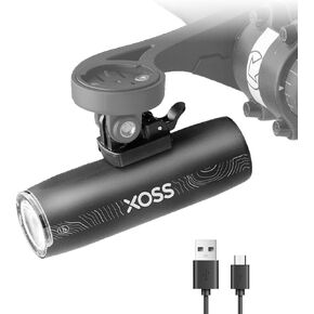 XOSS XL-1200 Bike Headlight for Night Riding,1200 Lumen USB-C Rechargeable Bicycle Headlight,6 Lighting Modes Aluminium Shell Bike Front Light