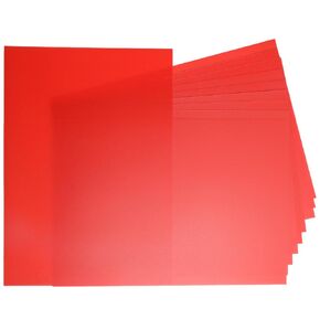 10 Pack A4 Size Green Opaque Rigid PVC Sheets, 0.5mm Thick, 297mm x 210mm Plastic Sheet for DIY Office Cutting, Signs, Display Projects