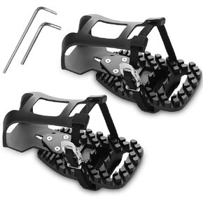 NICEDACK Adjustable Bicycle Toe Clips Cage for Peloton Bike & Peloton Bike+ Pedals, Bike Toe Cages for Peloton Pedals, Toe Cages Adapters Compatible with Look Delta Pedals for Regular Shoes