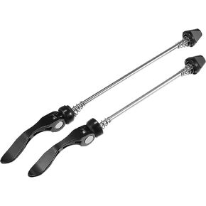 X AUTOHAUX 1 Pair Bike Bicycle Quick Release Axles Skewers Lever Front Rear Bike Axle Wheel Hub 143mm 178mm Black for MTB Moutain Road Bike