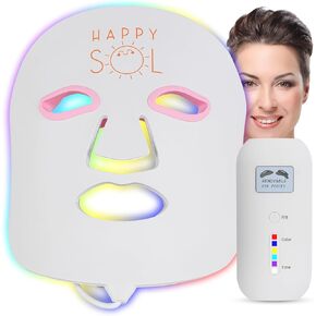 LED Light Therapy Mask for Face, 7 Colors Light Therapy, Red Light Therapy Mask for Face, Blue Light Therapy, Purple Light Therapy, Yellow Light Therapy, Green Light Therapy, Comfortable
