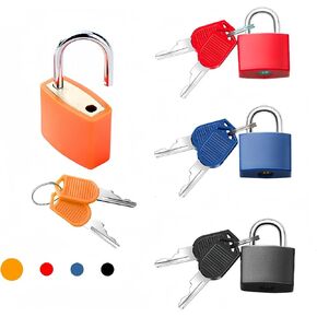 4 Pcs Small Locks with Keys,Mini Padlock Travel Luggage Lock,Diary Lock,Tiny Zipper Locks,Multicolor Lock and Key for Locking Small Padlock for Backpacks Tent Suitcase Gym Locker Suitcase
