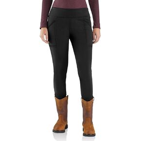 Carhartt Women's 105020 Force Fitted Heavyweight Lined Legging - Medium - Black in Kuwait