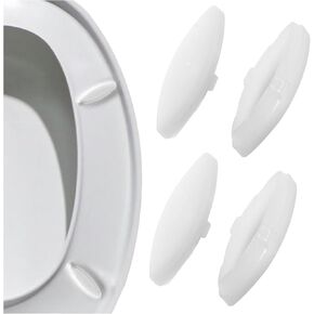 4Pcs Toilet Seat Bumpers, Rubber Toilet Seat Bumper for Kohler 1133070 1236365 Toilet Replacement Parts, Suitable for Families, Hotels, Hospitals, School Toilet Seats