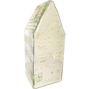 Creative Co-Op Tall Mercury Glass House Decoration, Silver