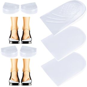2-Layers Adjustable Heel Wedge Corrective Inserts for Over Supination & Pronation, Medial & Lateral Height Increasing Insoles for Bow Legs ((L (8-11 Women, 7.5-12 Men))