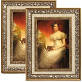 4x6 Picture Frames (2 Pack) Retro Designed Photo Frame Classic Simple Home Office Decor