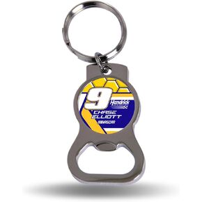Chase Elliott No.9 2024 Team Logo NASCAR Metal Bottle Opener W/Key Ring –Lightweight but Durable to Last –Ideal for Parties, Tailgating, Beach or Pool –Great Pocket Size Gift for Dad, Mom or Any Fan