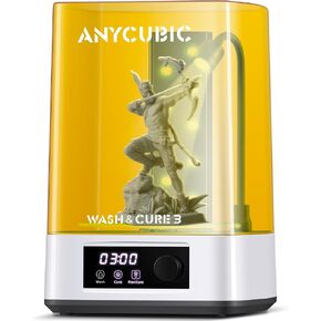 ANYCUBIC Resin 3D Printer Post-Process, Wash and Cure Station 3.0 for Most LCD/SLA/MSLA/DLP Resin Printer, Detergent Saving&Dual Cleaning and Curing Models