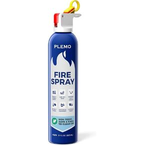 PLEMO Fire Extinguisher for Home, Compact Fire Extinguisher 620ml Fire Spray for Car, Kitchen, Truck, F62N, 3-Pack