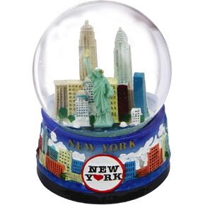 New York Snow Globe -65MM Skyline 614, New York Snow Globes, New York Souvenirs