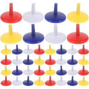 BESPORTBLE 50pcs 0.71 Inch Ball Marker Golf Markers Position Hat Clip Custom Ball Markers Accessories Golf Tee Golf