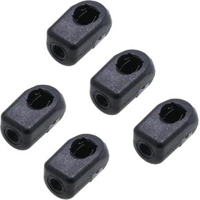 MEETOOT 5PCS Black M6 Female Gas Spring End Fitting PA66A5 Gas Spring End Connector Suitable for Machinery Power Tool Automation Equipment