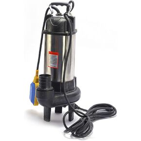 Sewage Pump 1.6HP 110V 105.67gpm Sump Pump Submersible Sewage Pump with 23ft Cable for Family Enterprise Garden Sprinkling