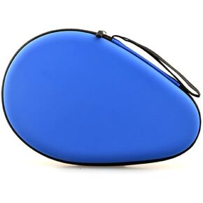 1 Piece Table Tennis Bag PU Table Tennis Racket Cover Case Pingpong Paddle Cover Case Pingpong Storage Bag Table Tennis Bat Cover Case Table Tennis Paddles Bag, Blue