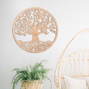 Qallicon 11.5'' Tree of Life Wall Decor Sacred Geometry Wall Art, Crystal Grid Chakra Wooden Wall Art Yoga Wall Art Decor Meditation Altar Decor Zen Wall Decor Spiritual Gifts