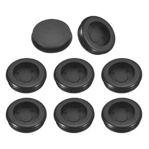 uxcell 24Pcs Rubber Grommets 7/8" (22mm) Drill Hole, 3/4" (18mm) ID Single Sided Hole Plugs Ring Gasket for Firewall Cable Wire Protecting, Black