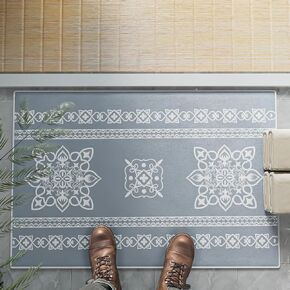 Rugs for Living Room, 6x9 Large Washable Area Rug Soft Indoor Living Room Rug Non Slip Modern Floor Carpet for Bedroom Dining Room Office Kitchen Dorm (Grey, 6 x 9 ft)